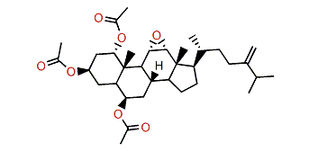 11a,12a-Epoxy-1a,3b,6b-triacetoxyergost-24(28)-ene