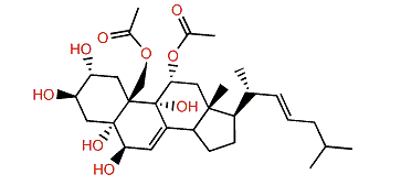 11a,19-Diacetoxycholesta-7,22-dien-2a,3b,5a,6b,9a-pentol