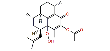 12-Hydroperoxy-10-acetoxy-8(13),10,14-epiamphilectatrien-9-one