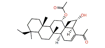 12a-Acetoxy-13b,18b-cyclobutan-20,24-dimethyl-24-oxoscalar-16-en-25a-ol