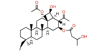 12a-Acetoxy-16b-(3'-hydroxybutanoyloxy)-13b,18b-cyclobutan-20,24-dimethyl-24-oxoscalaran-25-ol
