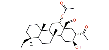 12a-Acetoxy-16b-hydroxy-20,24-dimethyl-24-oxoscalaran-25-al