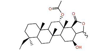 12a-Acetoxy-16b-hydroxy-20,24-dimethyl-25,24-scalaranolide