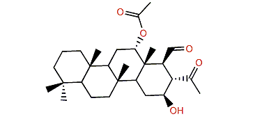 12a-Acetoxy-16b-hydroxy-24-methyl-24-oxoscalaran-25-al