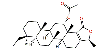 12a-Acetoxy-20,24b-dimethylscalar-17-eno-25,24-lactone