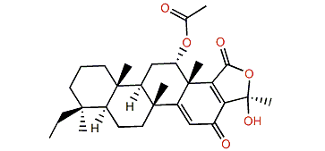 12a-Acetoxy-20,24-dimethyl-16,24-dioxoscalara-14,17-dien-24-ol-25,24-olide