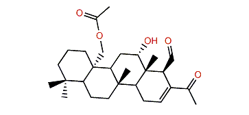 12a-Acetoxy-22-hydroxy-24-methyl-24-oxo-16-scalaren-25-al