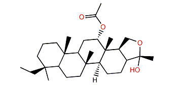 12a-Acetoxy-24,25-epoxy-24-hydroxy-20,24-dimethylscalarane