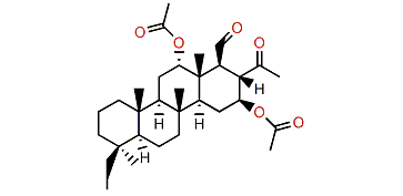 12a,16b-Diacetoxy-20,24-dimethyl-24-oxoscalaran-25-al