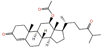 12b-Acetoxycholest-4-en-3,24-dione