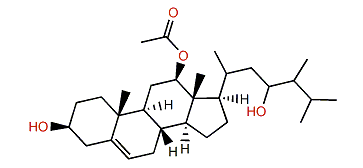 12b-Acetoxyergost-5-en-3b,23-diol