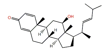 (4E,22E)-12b-Hydroxy-24-norcholesta-1,4,22-trien-3-one