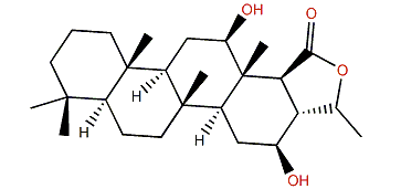 12b,16b-Dihydroxy-24-methylscalaran-25,24-olide