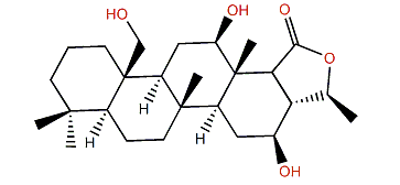 12b,16b,22-Trihydroxy-24b-methylscalaran-25,24-olide