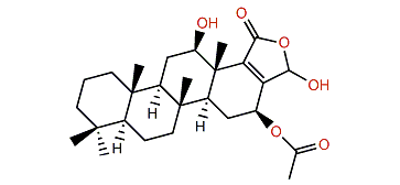 12b,20a-Dihydroxy-16b-acetoxy-17-scalaren-19,20-olide