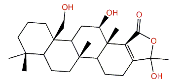 12b,22,24epsilon-Trihydroxy-24-methyl-17-scalarene-18,24-carbolactone