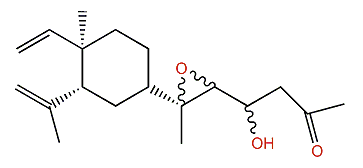 13,15-Epoxy-16-hydroxy-19-nor-8,10-lobadien-18-one