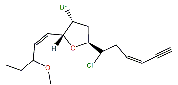 (3Z,11Z,7S,9R,10R)-13-Methoxy-6-chloro-9-bromo-7,10-epoxypentadeca-3,11-dien-1-yne
