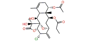 (11Z)-14-Acetoxy-6-chloro-4,8-epoxy-9,17-dihydroxy-2-propionyloxybriara-5(16),11-dien-18-one