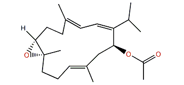 (7R,8R,14S,1Z,3E,11E)-14-Acetoxy-7,8-epoxycembra-1,3,11-triene