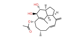 14a-Acetoxy-2b3a-dihydroxy-1(15),8(19),9-trinervitatriene