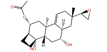 15,16-Epoxy-2-acetoxy-4,7-hydroxy-9(11)isoparguerene