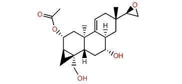 15,16-Epoxy-2-acetoxy-7,19-hydroxy-9(11)-parguerene
