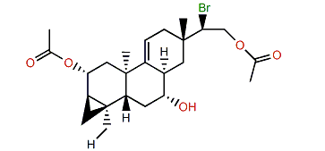 15-Bromo-2,16-diacetoxy-7-hydroxy-9(11)-parguerene