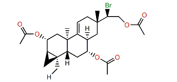 15-Bromo-2,7,16-triacetoxy-9(11)-parguerene