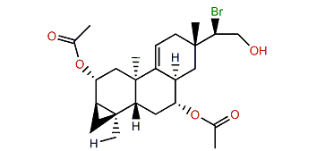 15-Bromo-2,7-diacetoxy-16-hydroxy-9(11)-parguerene