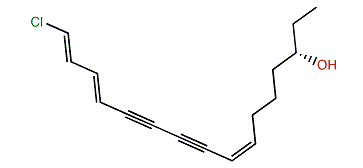 (3S,7Z,13E,15E)-16-Chloro-7,13,15-hexadecatriene-9,11-diyn-3-ol