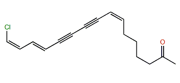 (7Z,13E,15Z)-16-Chloro-7,13,15-hexadecatriene-9,11-diyn-2-one