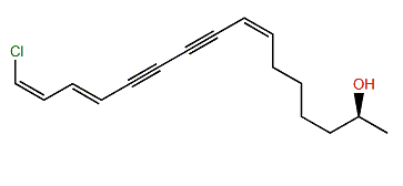 (2S,7Z,13E,15Z)-16-Chloro-7,13,15-hexadecatriene-9,11-diyn-2-ol