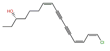 (3S,7Z,13Z,15Z)-16-Chloro-7,13,15-hexadecatriene-9,11-diyn-3-ol