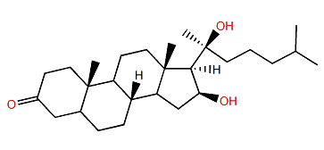(16S,20S)-16,20-Dihydroxycholestan-3-one