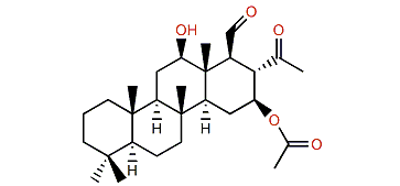 16b-Acetoxy-12b-hydroxy-24-methyl-24-oxo-25-scalaranal