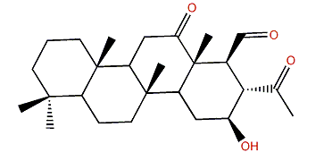 16b-Hydroxy-24-methyl-12,24-dioxoscalaran-25-al