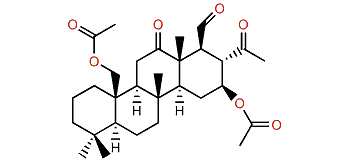 16b,22-Diacetoxy-24-methyl-12,24-dioxo-25-scalaranal