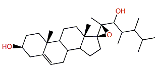 17b,20b-Epoxy-23,24-dimethylcholest-5-en-3b,22-diol