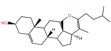 18,22-Epoxycholesta-5,20(22)-dien-3b-ol