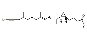 Methyl (8E,10Z)-18-Bromo-5,6-trans-endomethylene-7,11,15-trimethyloctadeca-8,10-dien-17-ynoate
methyl ester