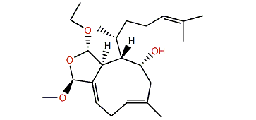 (18S,19S)-19-Deoxo-4-hydroxy-18-ethoxy-19-methoxydictyolactone