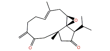 (1R,10R,11S,12R)-Dolabella-4(16),7-diene-10,11-epoxy-3,13-dione