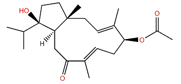 (1R,3E,5S,7E,11R,12R)-5-Acetoxy-12-hydroxydolabella-3,7-dien-9-one