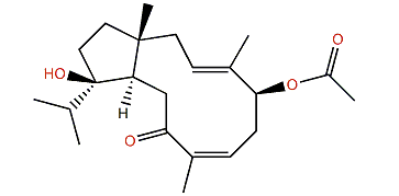 (1R,3E,5S,7Z,11R,12R)-5-Acetoxy-12-hydroxydolabella-3,7-dien-9-one