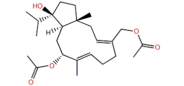 (1R,3E,7E,9R,11R,12R)-9,16-Diacetoxydolabella-3,7-dien-12-ol