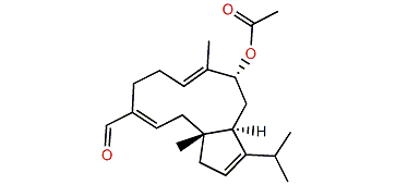 (1R,3E,7E,9S,11S)-9-Acetoxydolabella-3,7,12-trien-16-al