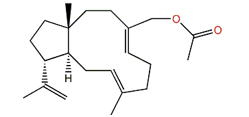 (1R,3S,4E,8E,11S,12R)-3-Acetoxy-4,8,18-dolabellatriene