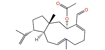 (1R,3S,4Z,8E,11S,12R)-3-Acetoxy-4,8,18-dolabellatrien-16-al
