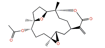 (1R,13S,12S,9S,8R,5S,4R)-9-acetoxy-5,8-12,13-diepoxycembr-15(17)-en-16,4-olide